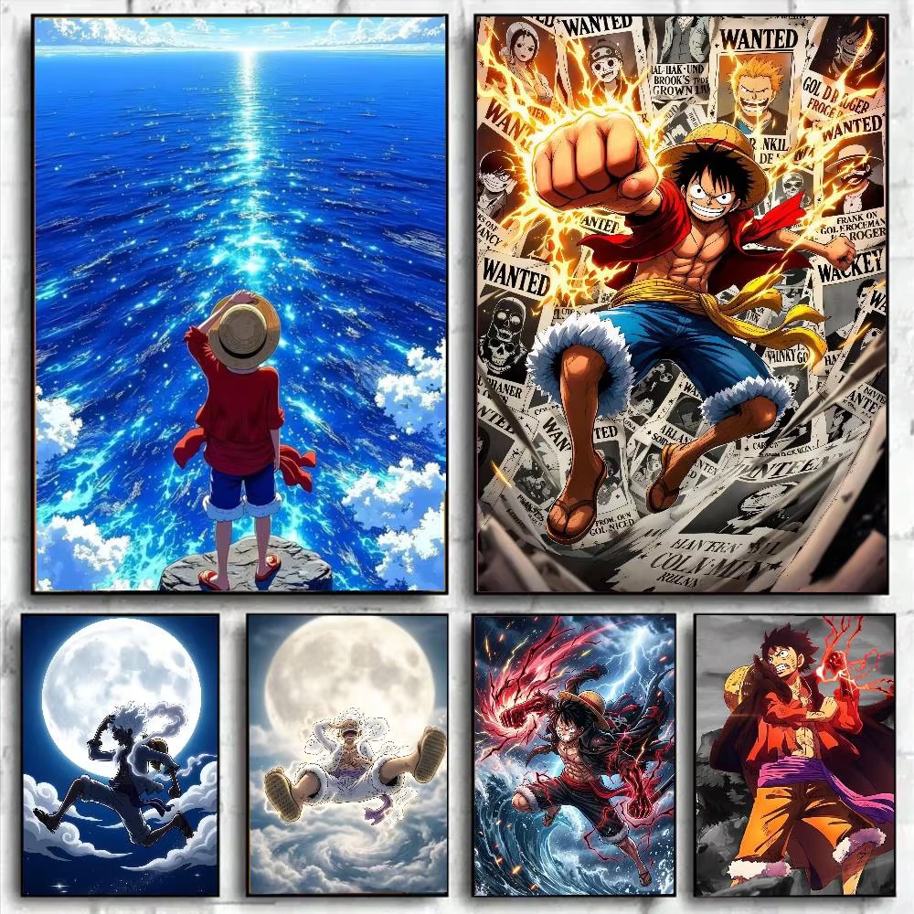 Photo Mosaic Print - Diamond Painting Japanese Anime Luffy One
