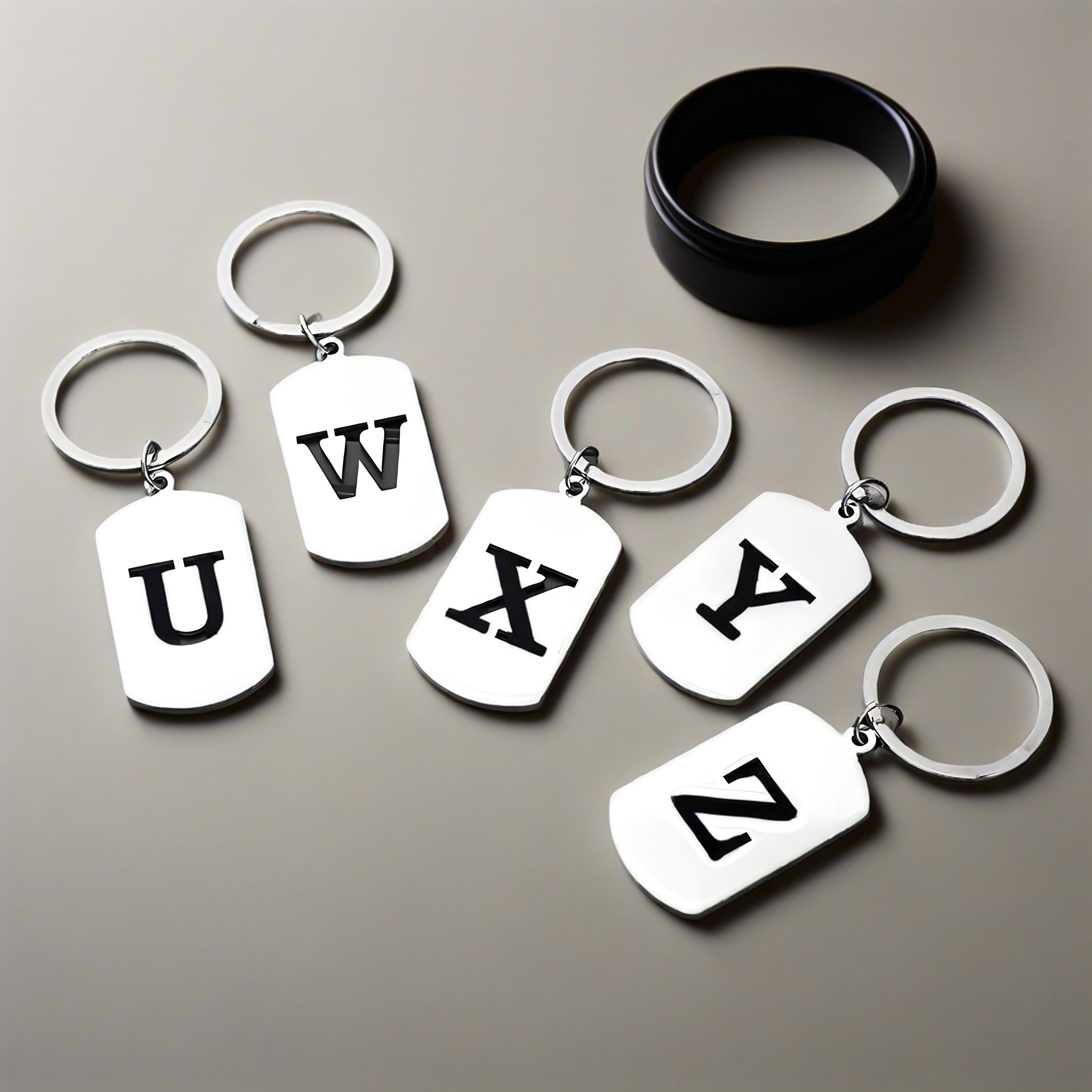Personalized Initial Letter Ke - đánh giá và giá Initial Ring Custom