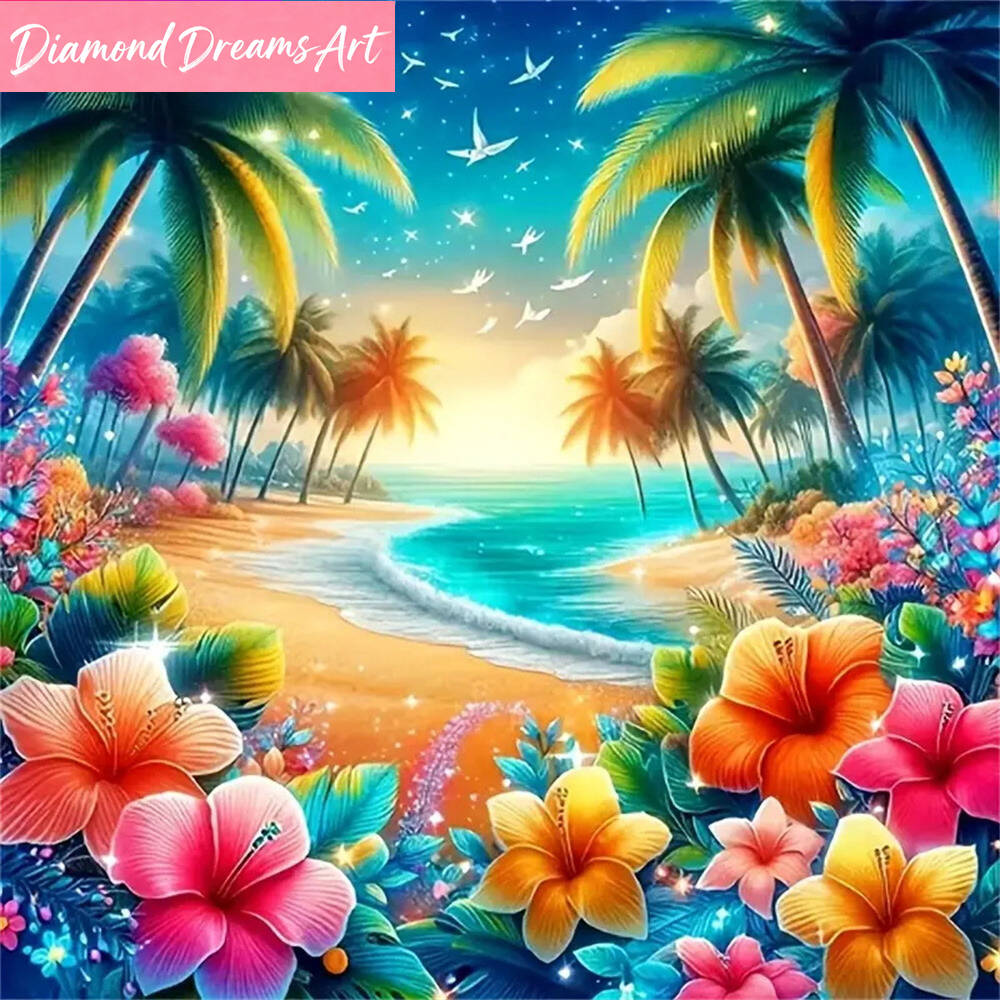 Diamond Painting seaside lands - đánh giá và giá Photo Mosaic Print