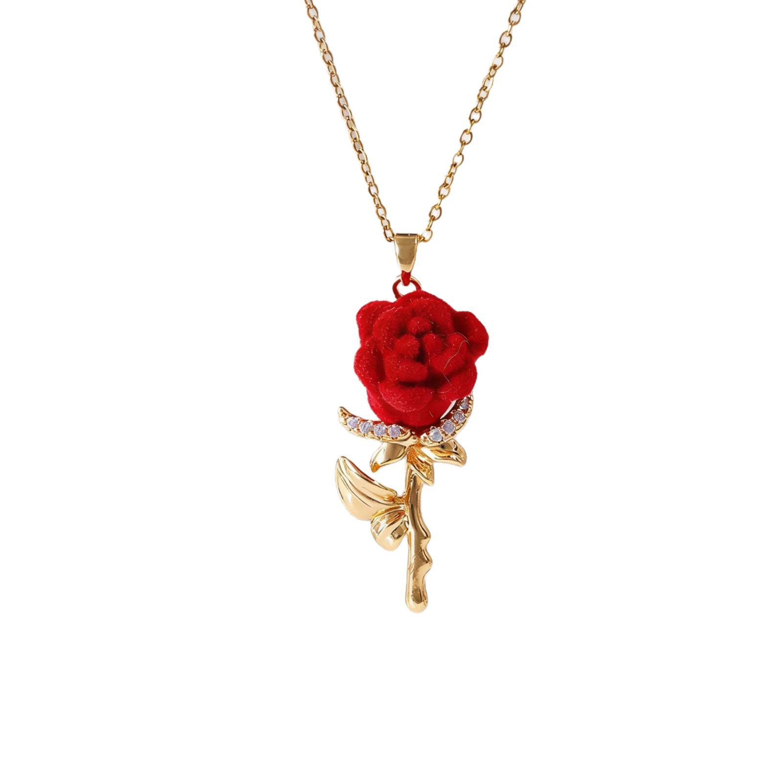 Women's Rose Necklace with Fre - đánh giá và giá Birth Flower Necklace