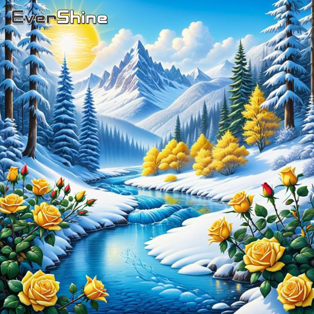 Evershine River Diamond Painti - đánh giá và giá Photo Mosaic Print