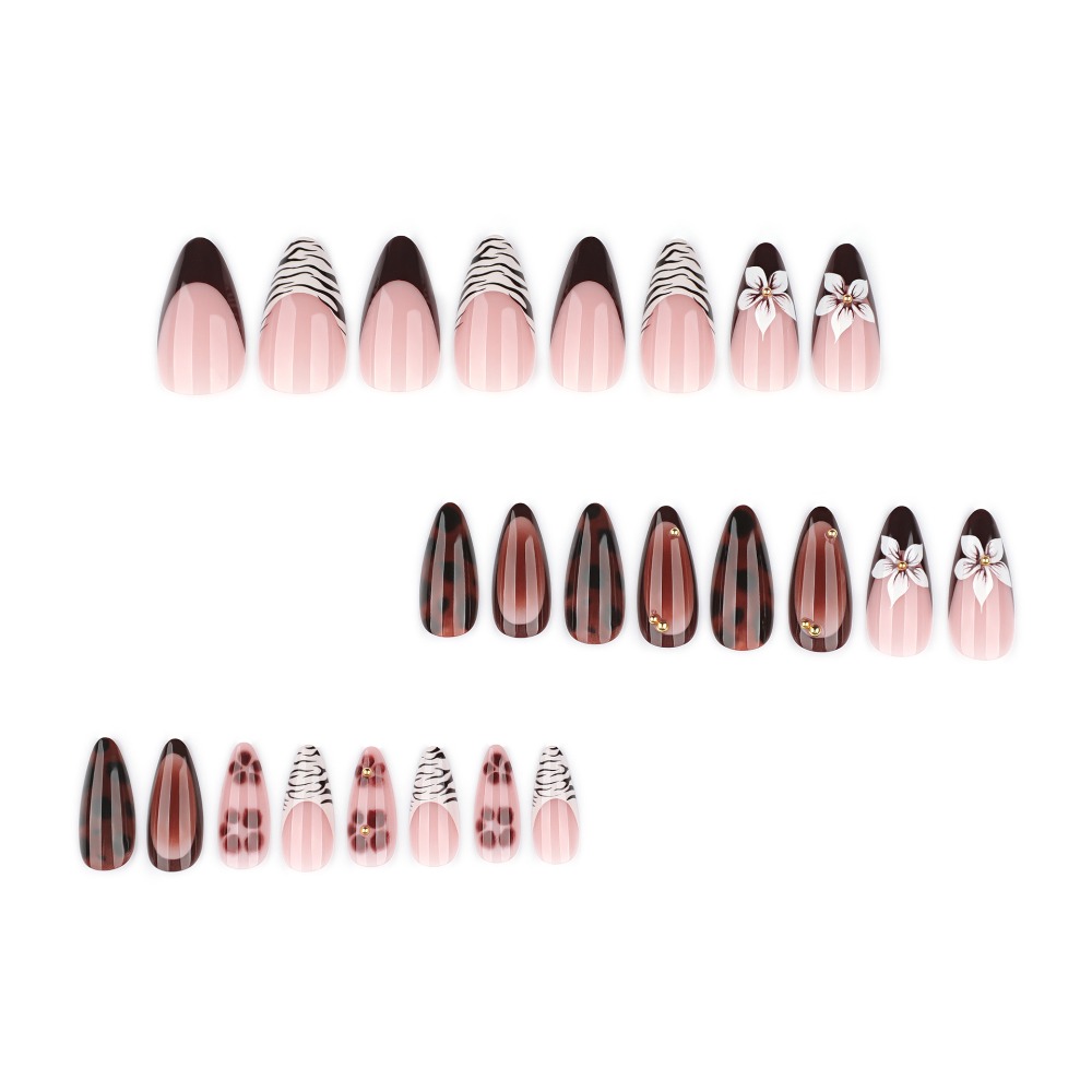 24pcs Brown French Tip Press o - đánh giá và giá Pressed Flower Art