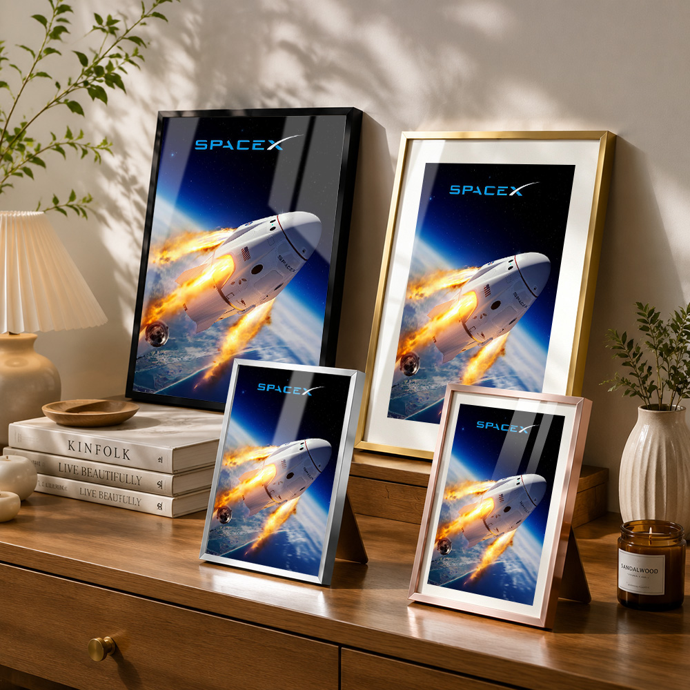Spacex Dragon Capsule Reentry  - đánh giá và giá Custom Map Poster